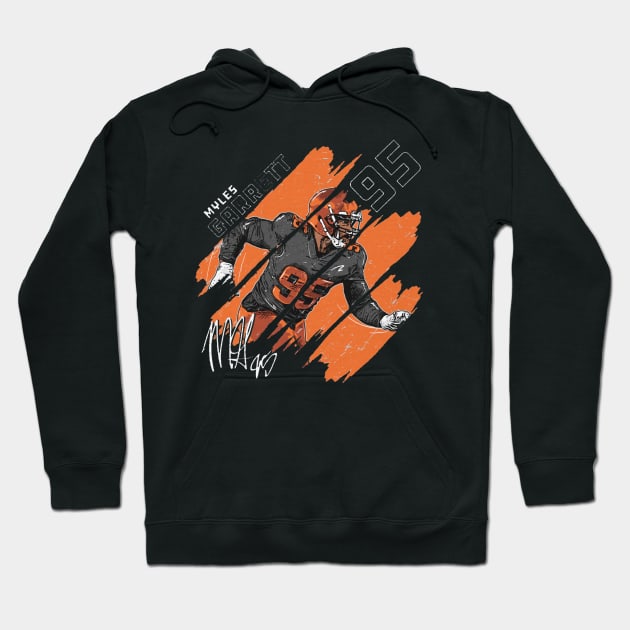 Myles Garrett Cleveland Stripes Hoodie by MASTER_SHAOLIN